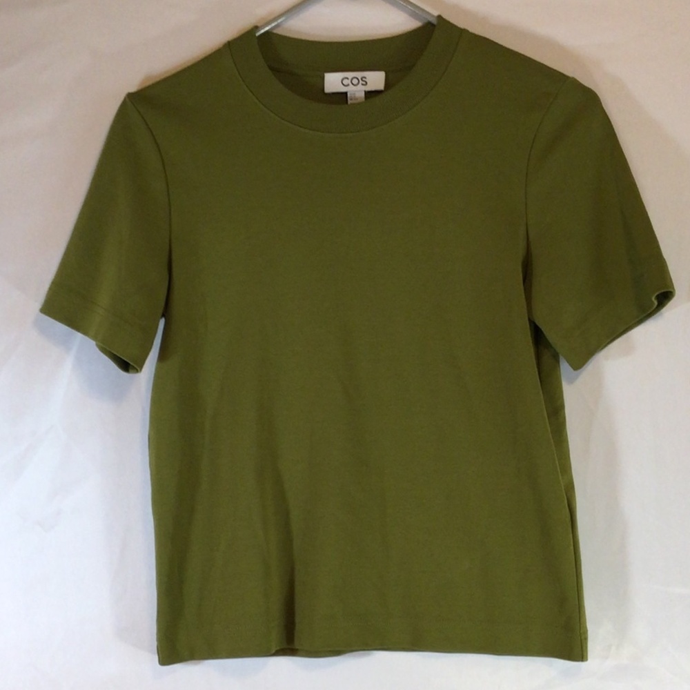 COS Olive Green Short Sleeve Tee